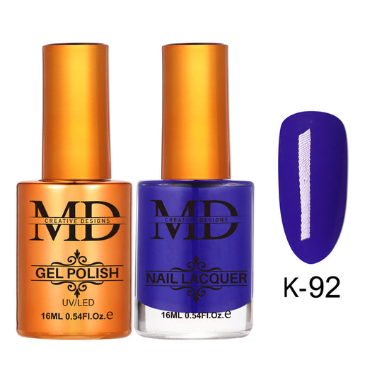MD CREATIVE - K92 | 2 IN 1 Gel Polish & Lacquer