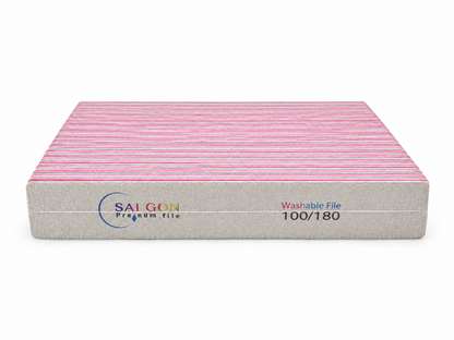 Washable SG Premium Square Nail File ( 100/180)| 1 Piece