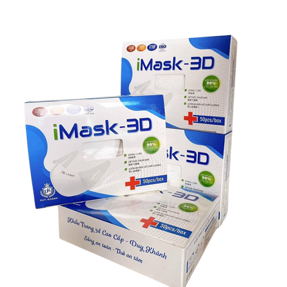 50 Pcs Disposable 3D Face Masks