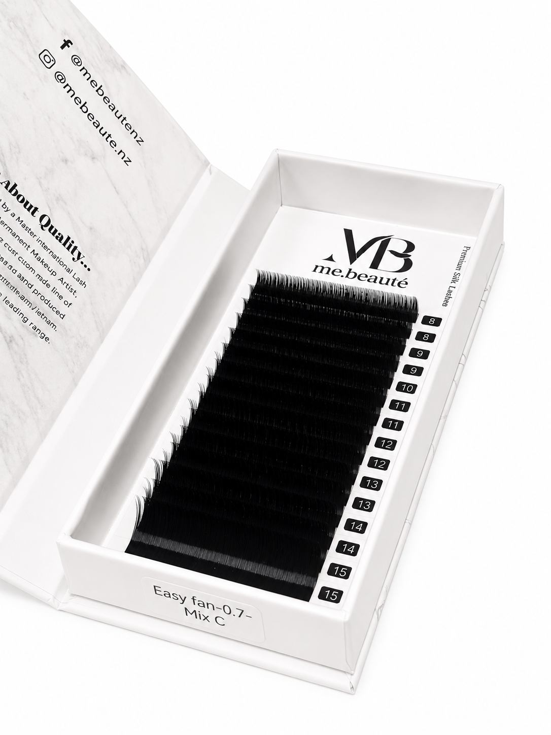 Easy Volume Fans - Mixed Size Lashes - 0.07mm