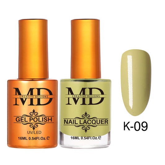 MD CREATIVE - K09 | 2 IN 1 Gel Polish & Lacquer