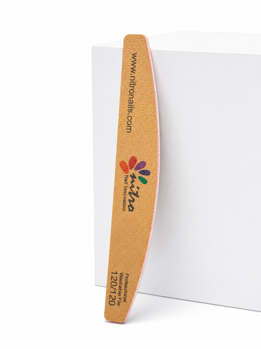 Washable Premium Nitro Halfmoon Nail File ( 120/120)