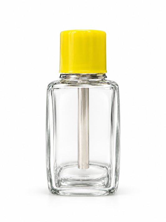 Glass Pump Dispenser Empty Square - 150ml