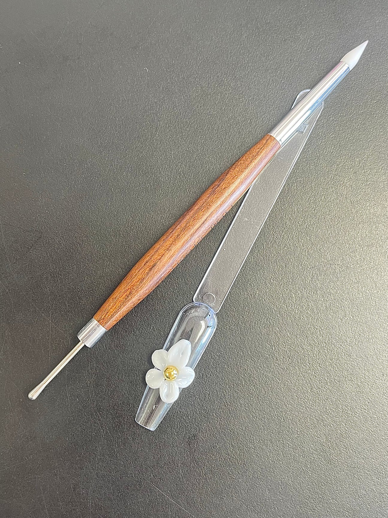 Duo end silicone 3D Brush Nail tool