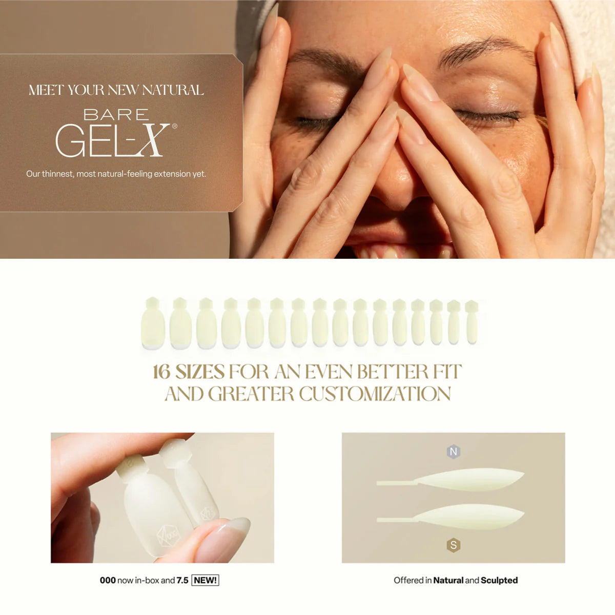 Apres Bare Gel-X Tips 280pcs Box - 16 Sizes