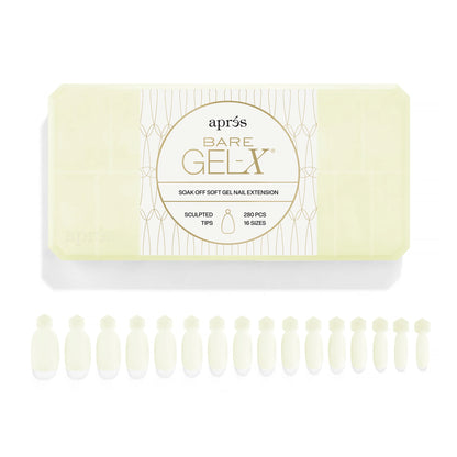 Apres Bare Gel-X Tips 280pcs Box - 16 Sizes