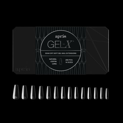 Apres | Gel-X® Natural Coffin Box of Tips - Mini (280pcs)