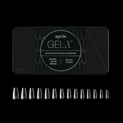 Apres | Gel-X® Natural Coffin Box of Tips - Mini (280pcs)