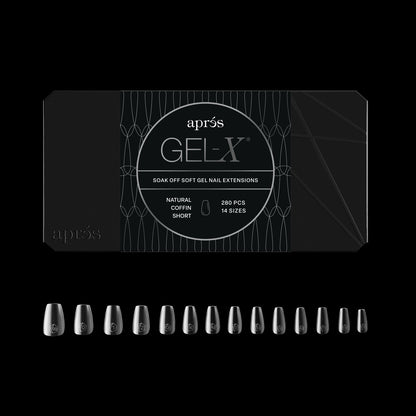 Apres | Gel-X® Natural Coffin Box of Tips - Mini (280pcs)
