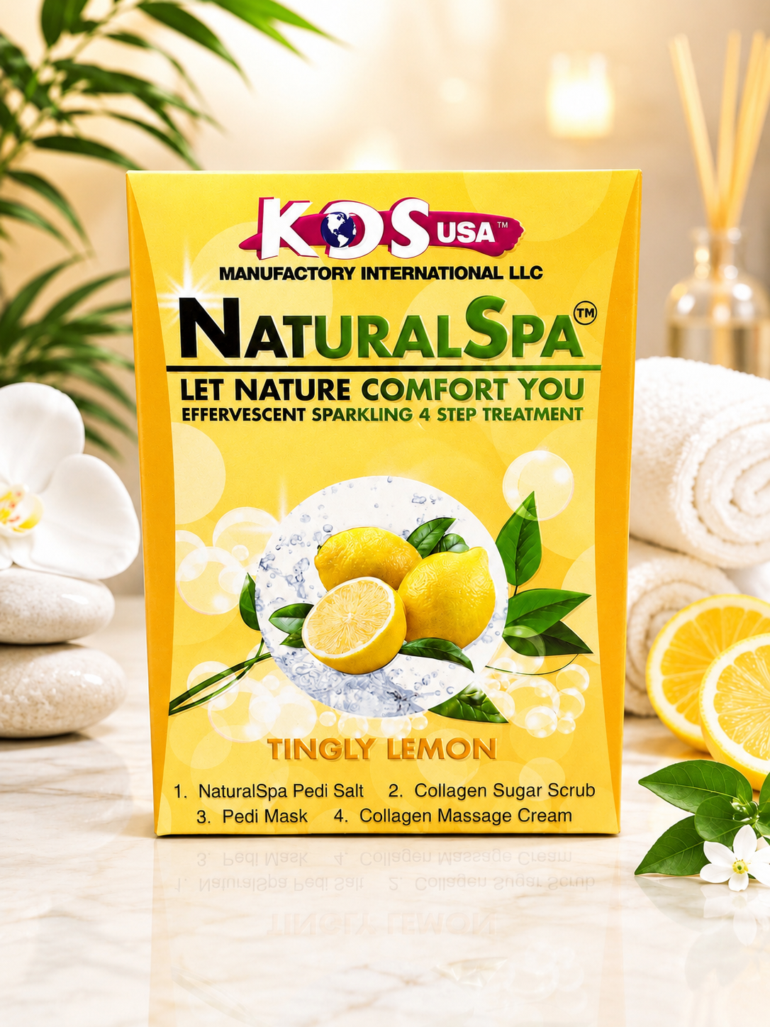 KDS Deluxe Pedi Spa 4 in 1 - Tingly Lemon