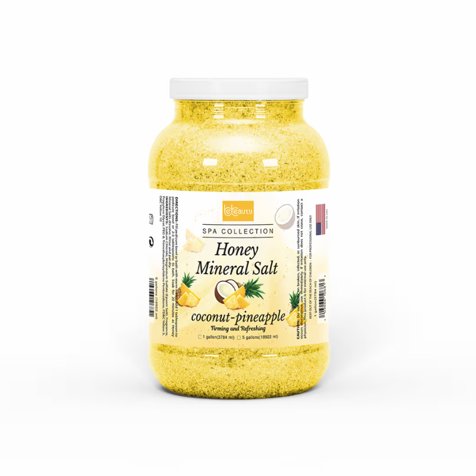 BeBeauty | Honey Mineral Salt - COCONUT & PINEAPPLE -  1 Gallon