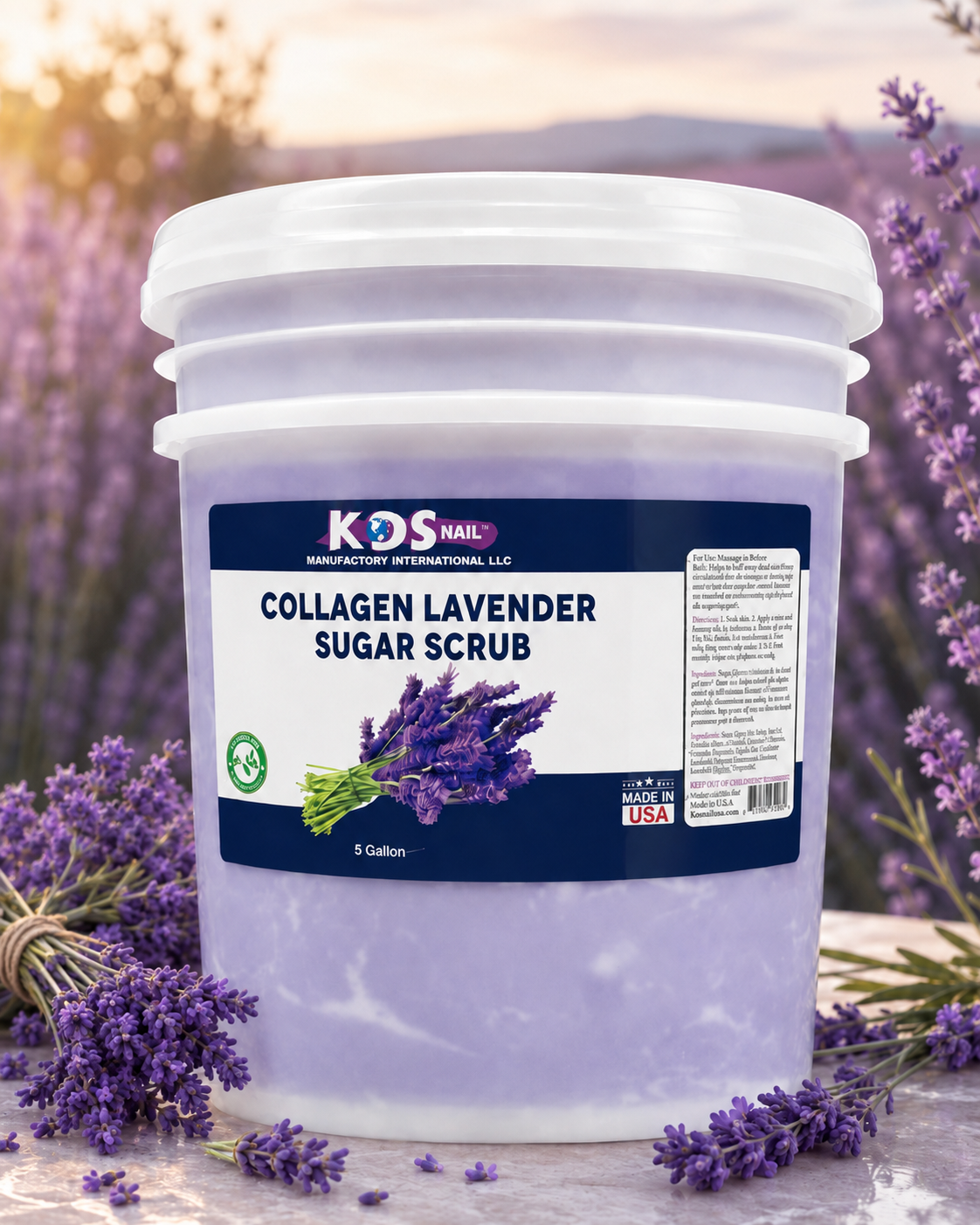 KDS | Collagen Lavender Sugar Scrub - 5 Gallon