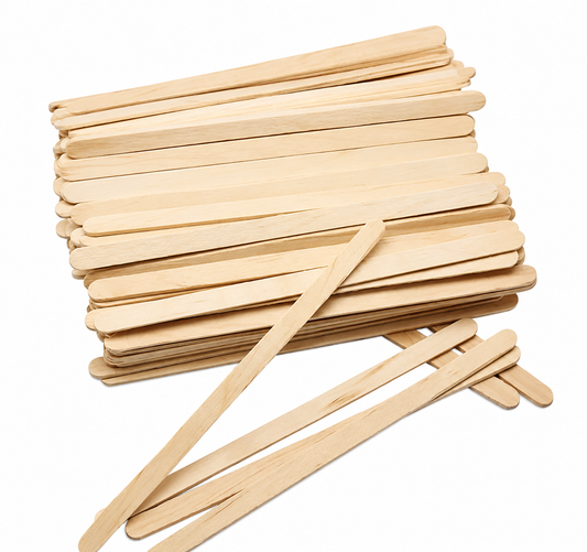 Brow Waxing Applicators - Mini Wooden Disposable