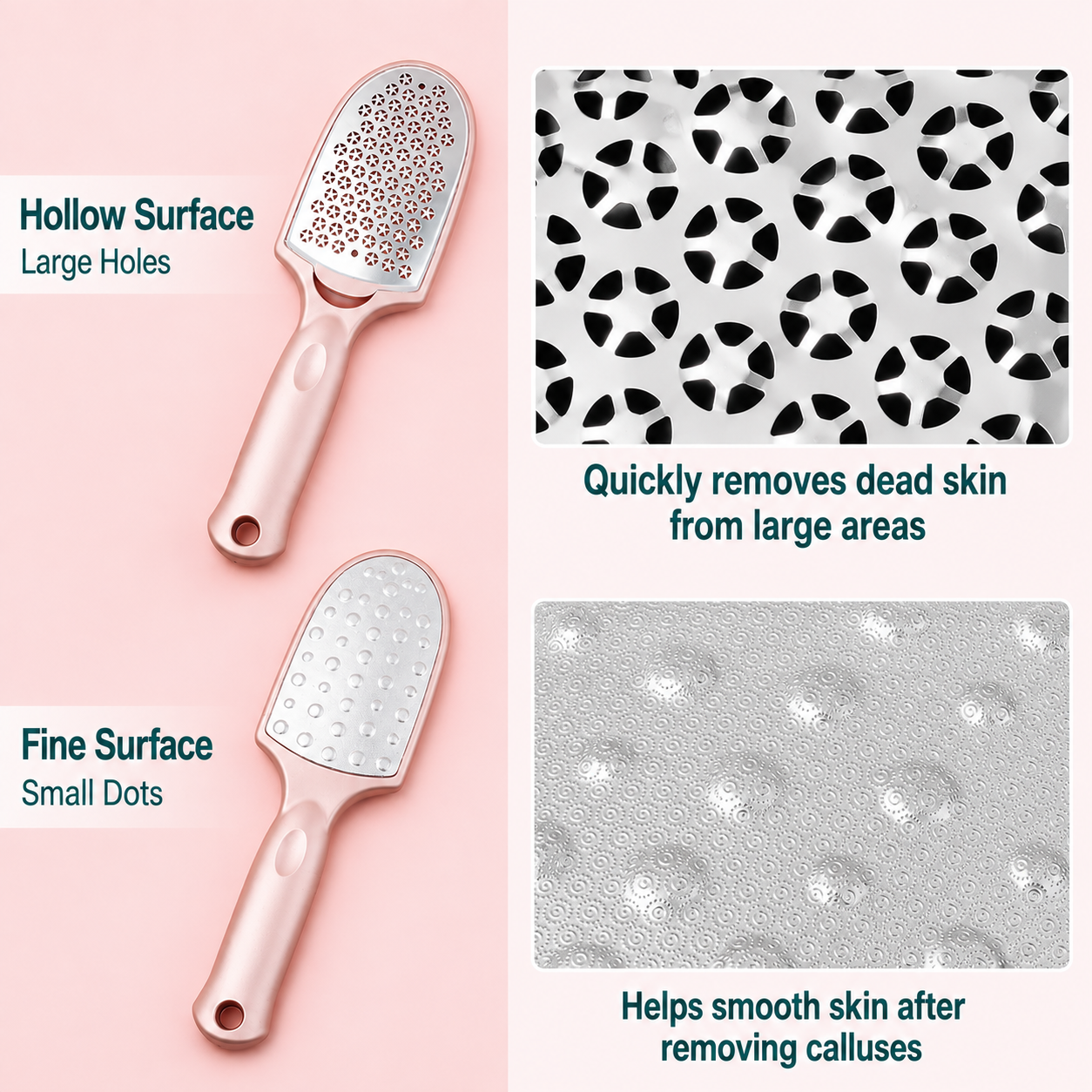 Double-Sided Foot File & Callus Remover - Black