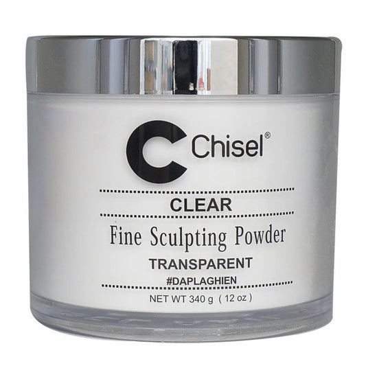 CHISEL ACRYLIC POWDER 12OZ  - CLEAR
