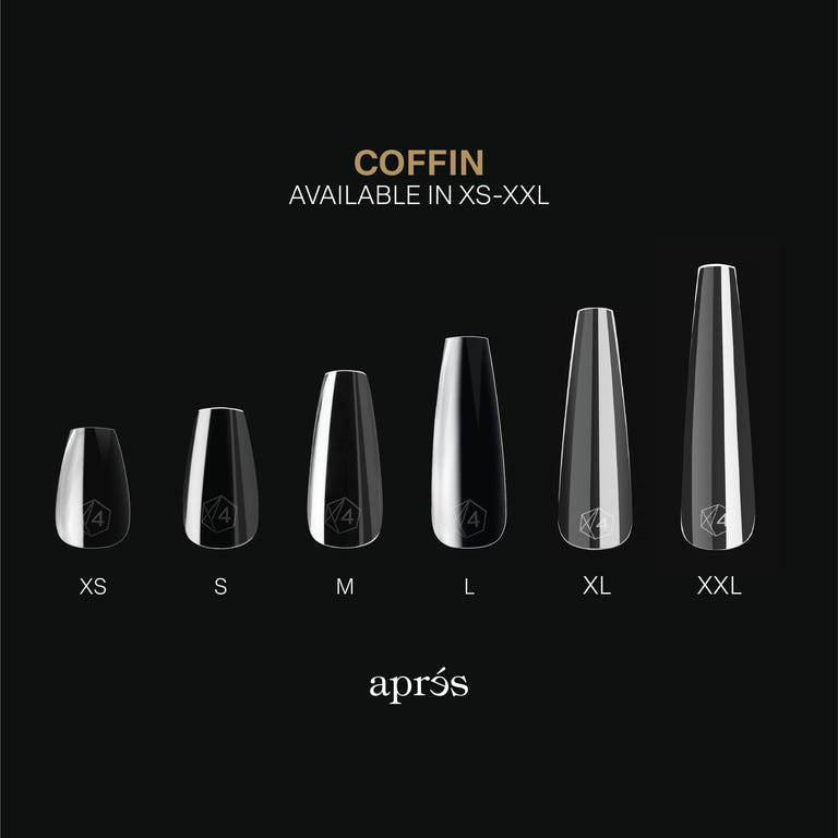 Apres | Gel-X® Natural Coffin Box of Tips - Mini (280pcs)