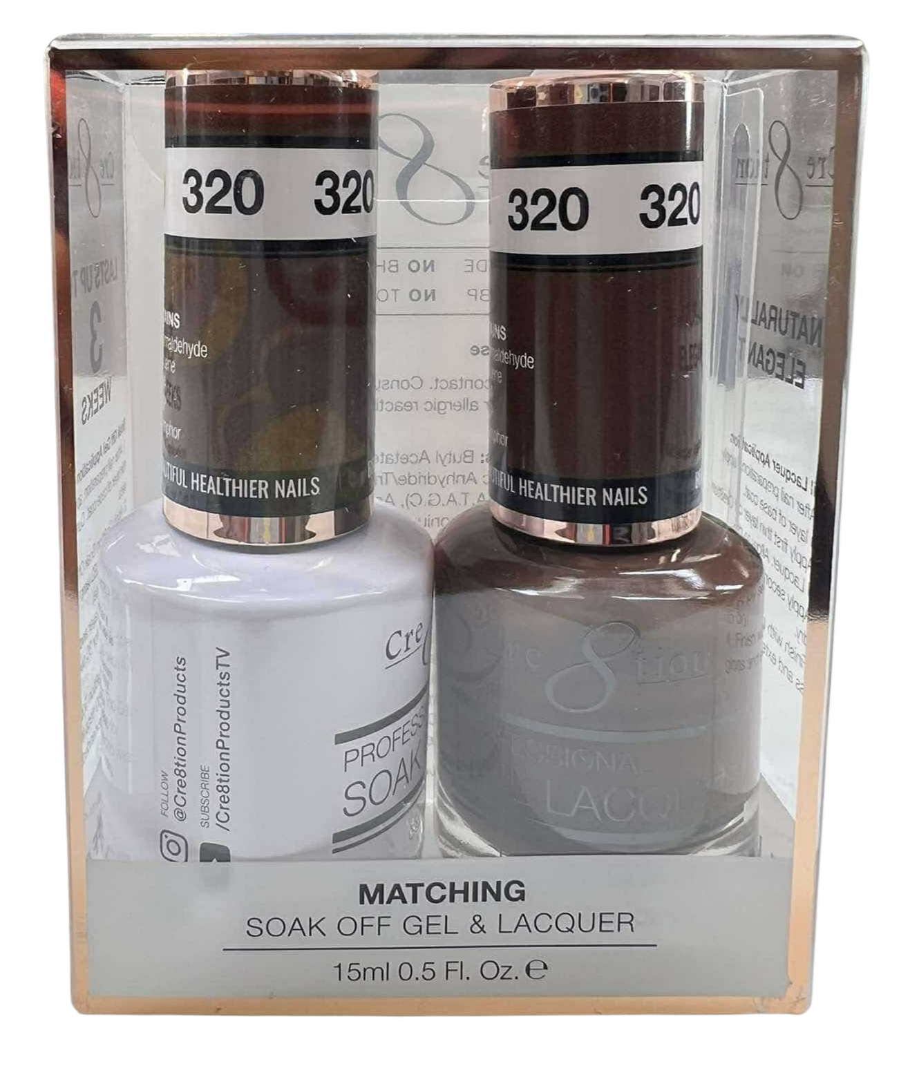 Cre8tion Duo | Matching Color Gel & Nail Lacquer - #320