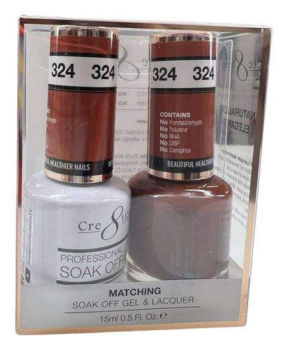 Cre8tion Duo | Matching Color Gel & Nail Lacquer - #324