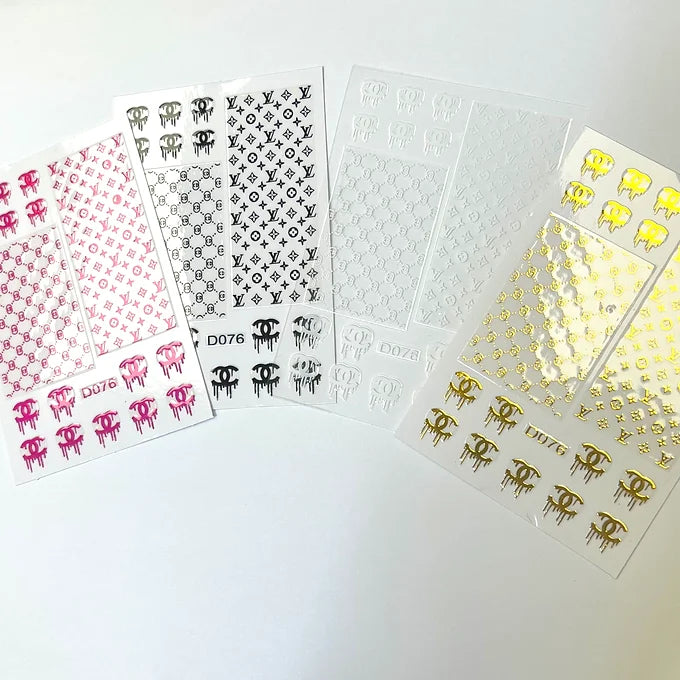 Designer Brand Stickers | D076