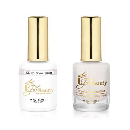 IGEL | GEL & NORMAL POLISH DUO - DD002 Snow Sparks
