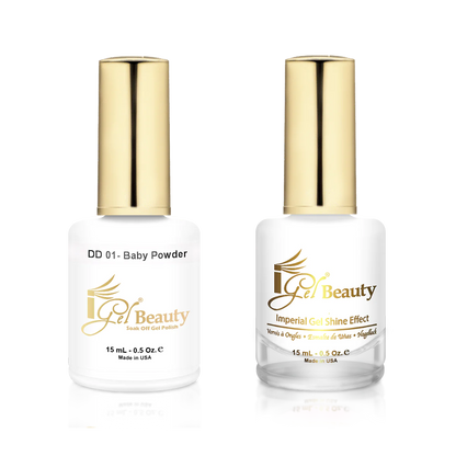 IGEL | GEL & NORMAL POLISH DUO - DD001 BABY POWDER (PURE WHITE)