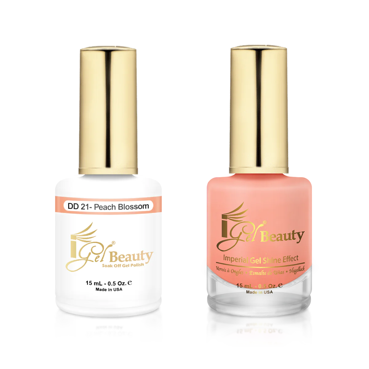 IGEL | GEL & NORMAL POLISH DUO - DD021 PEACH BLOSSOM