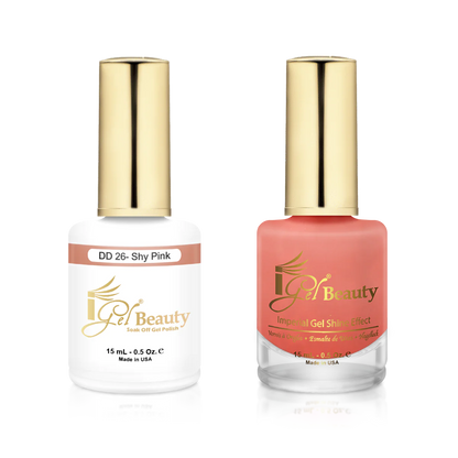 IGEL | GEL & NORMAL POLISH DUO - DD026 SHY PINK