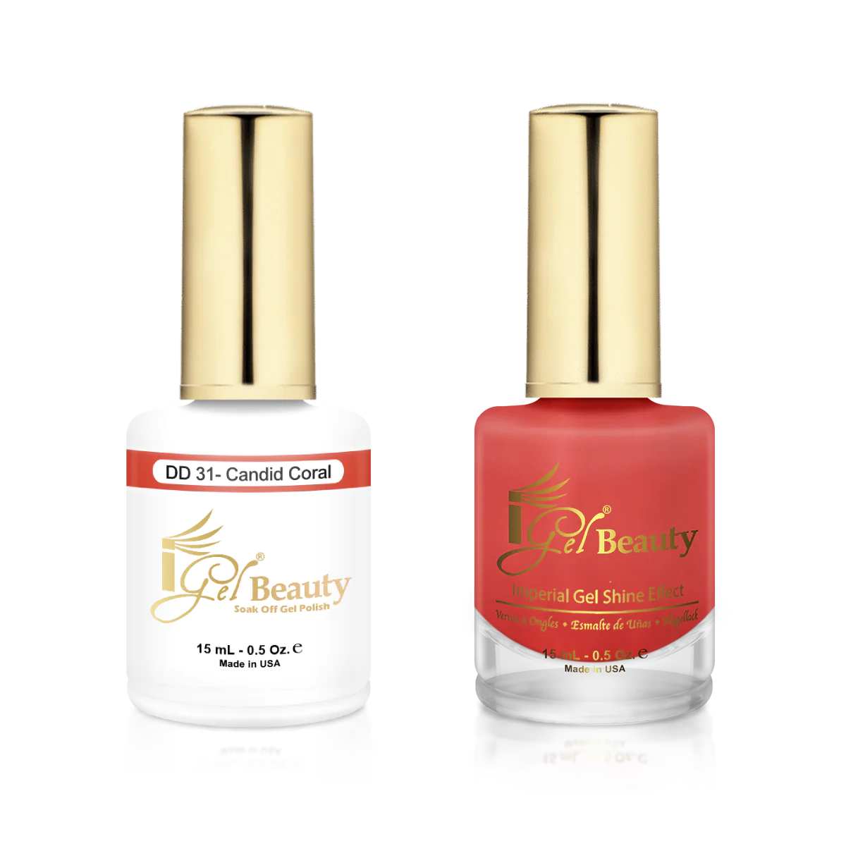IGEL | GEL & NORMAL POLISH DUO - DD031 CANDID CORAL