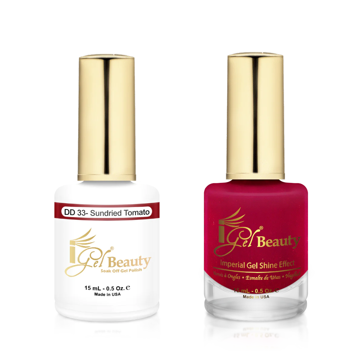 IGEL | GEL & NORMAL POLISH DUO - DD033 SUNDRIED TOMATO