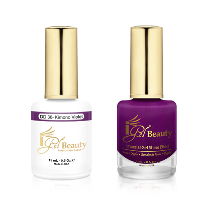 IGEL | GEL & NORMAL POLISH DUO - DD036 KIMONO VIOLET