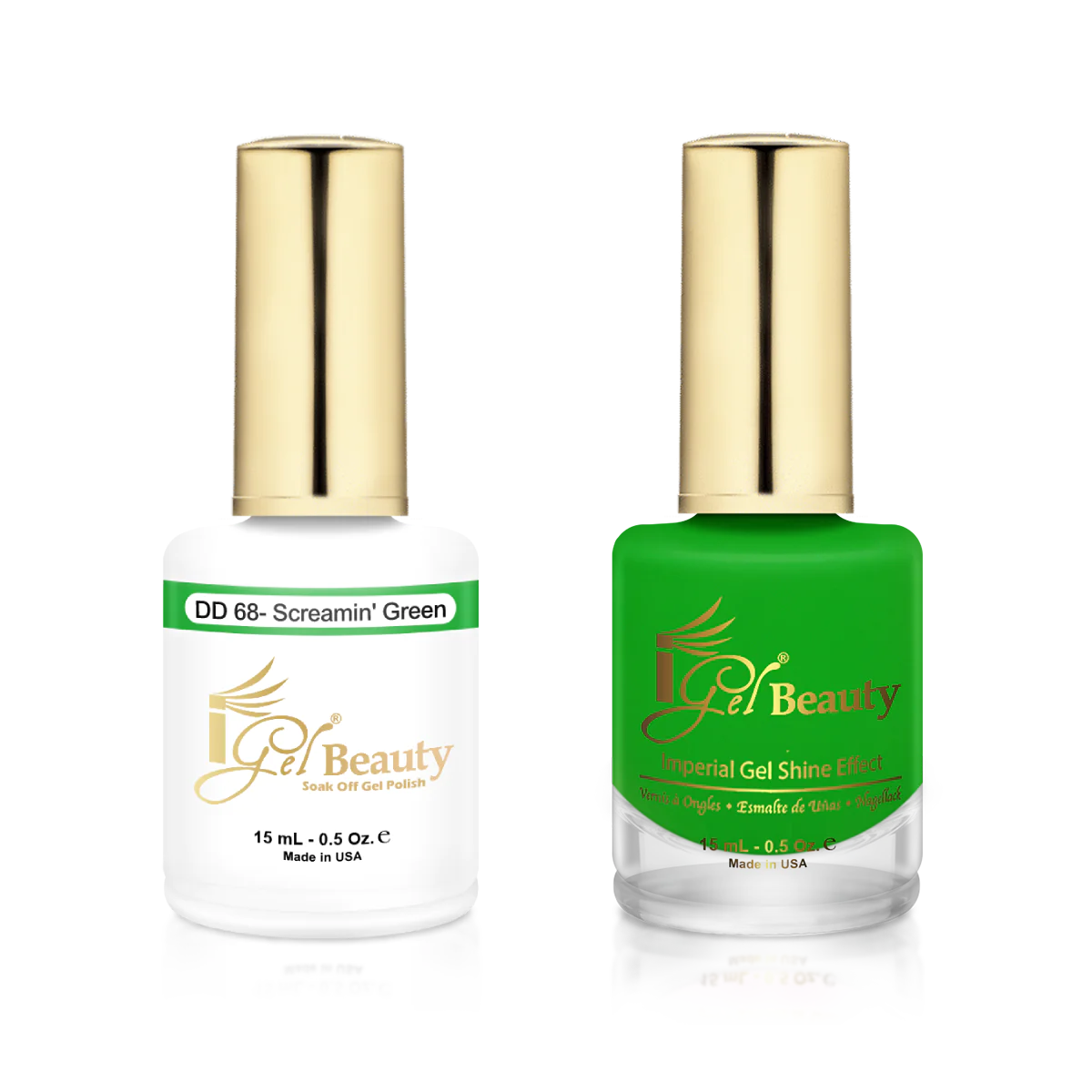 IGEL | GEL & NORMAL POLISH DUO - DD068 Screamin' Green