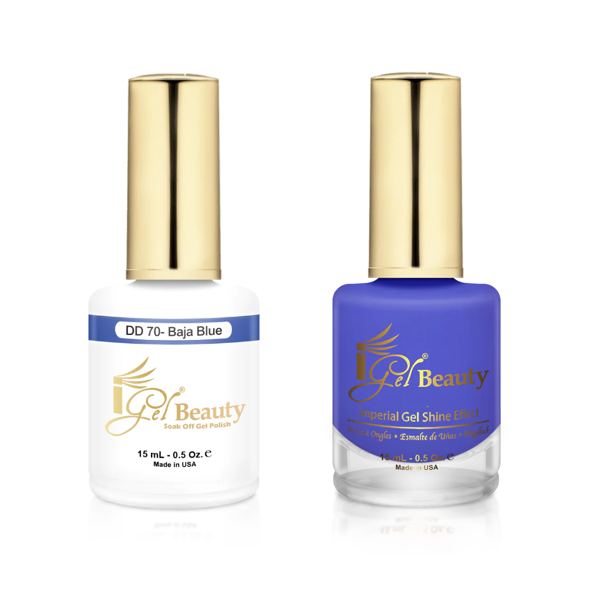 IGEL | GEL & NORMAL POLISH DUO - DD070 BAJA BLUE