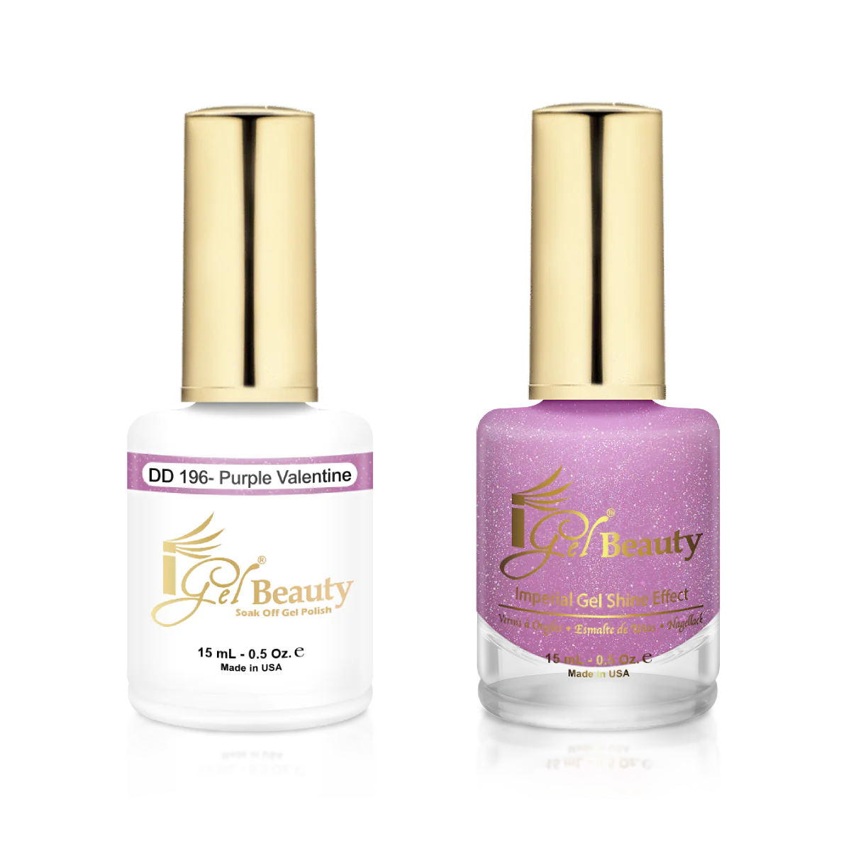 IGEL | GEL & NORMAL POLISH DUO - DD196 Purple Valentine