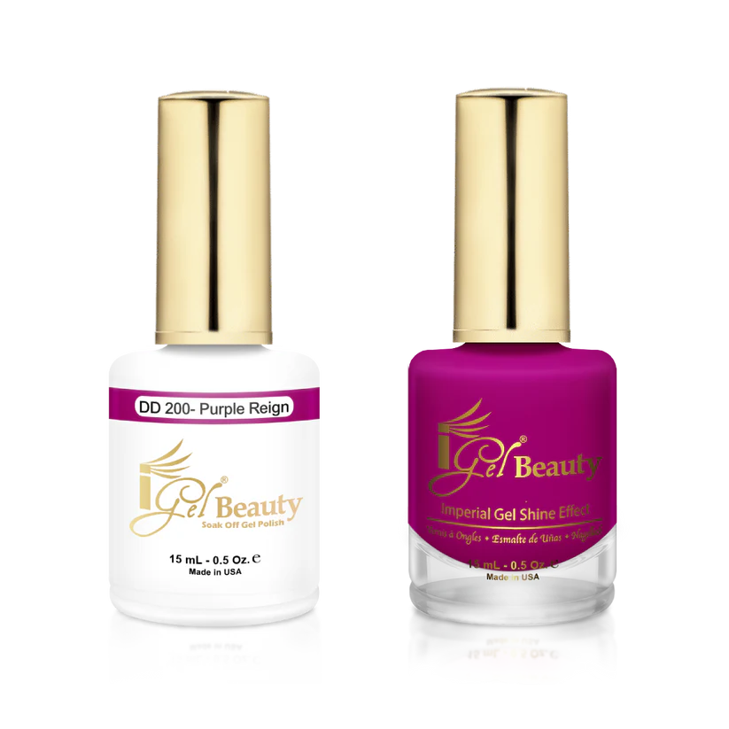 IGEL | GEL & NORMAL POLISH DUO - DD200 Purple Reign