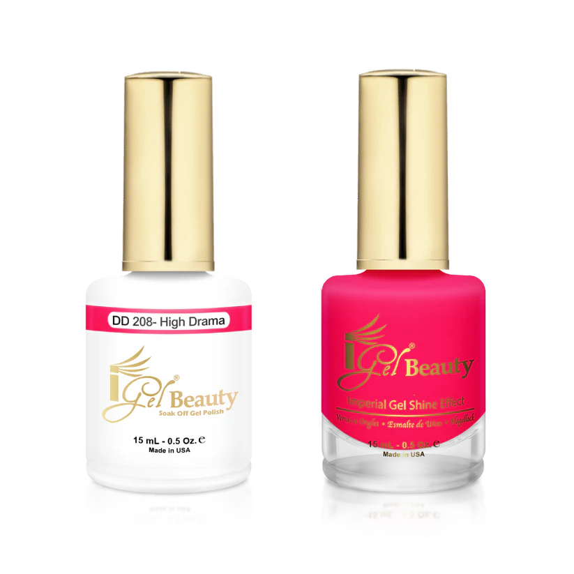 IGEL | GEL & NORMAL POLISH DUO - DD208 High Drama