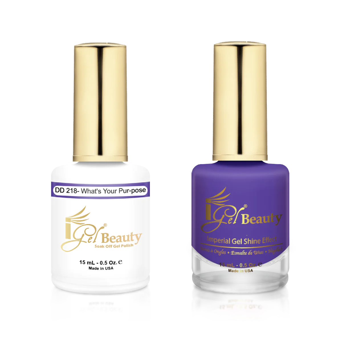 IGEL | GEL & NORMAL POLISH DUO - DD218 What's Your Pur-Pose