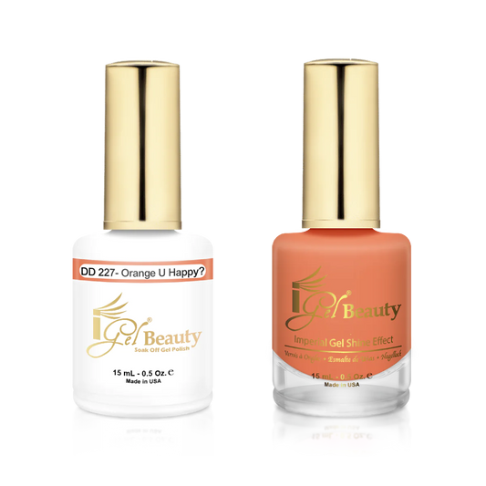 IGEL | GEL & NORMAL POLISH DUO - DD227 Orange U Happy?