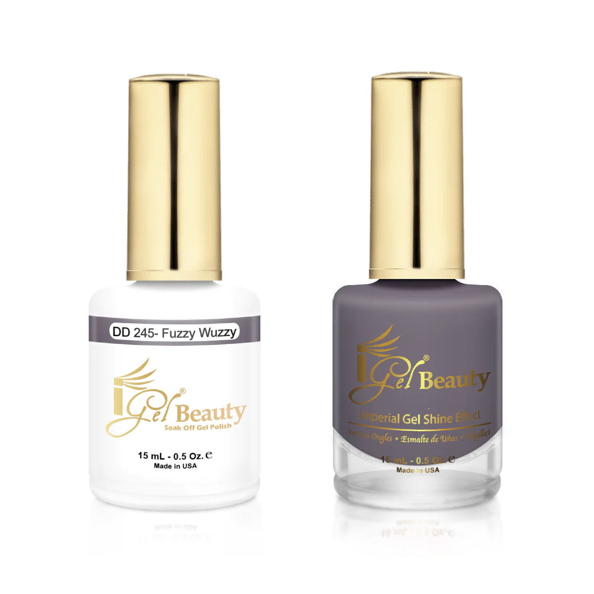 IGEL | GEL & NORMAL POLISH DUO - DD245 Fuzzy Wuzzy