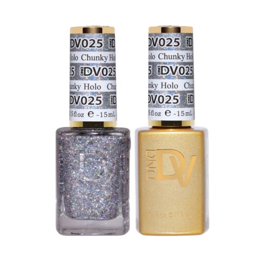 DND DIVA Gel & Lacquer Duo - DV #025 Chunky Holo