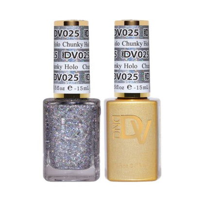 DND DIVA Gel & Lacquer Duo - DV #025 Chunky Holo