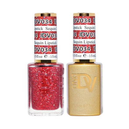 DND DIVA Gel & Lacquer Duo - DV #034 Sequins Lipstick
