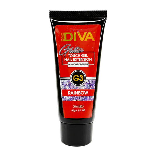 DND Diva Glitter Touch Gel - G03 Rainbow