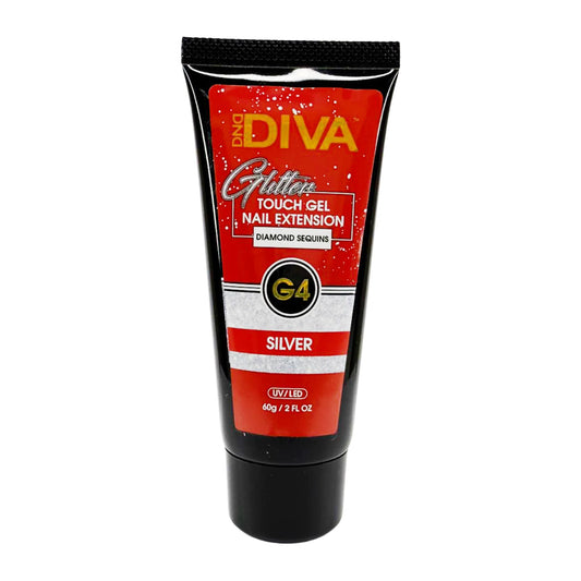 DND Diva Glitter Touch Gel - G04 Silver