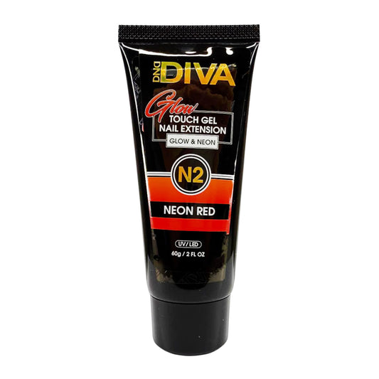 DND Diva Glow Touch Gel - N02 Neon Red
