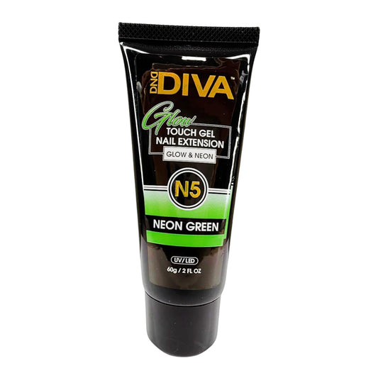 DND Diva Glow Touch Gel - N05 Neon Green