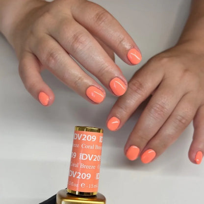 DND DIVA Gel & Lacquer Duo - DV #209 Coral Breeze