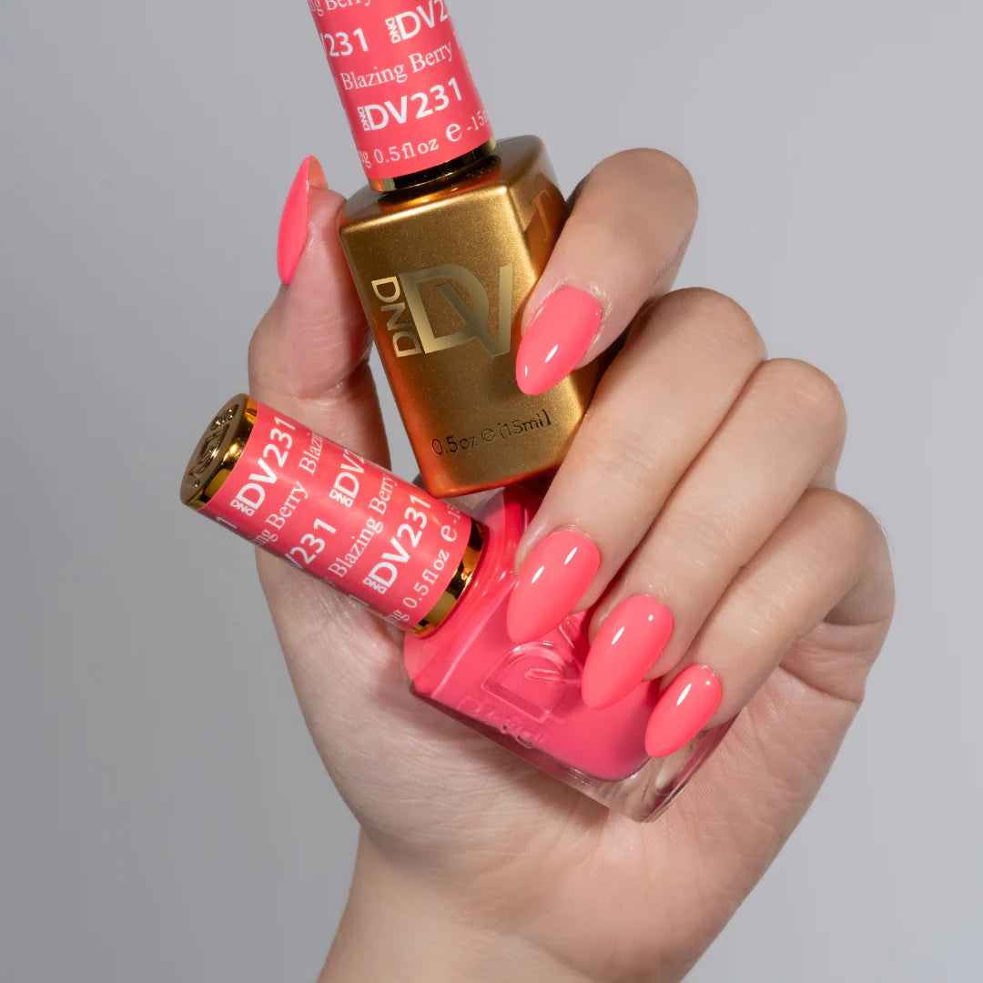 DND DIVA Gel & Lacquer Duo - DV #231 Blazing Berry