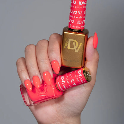 DND DIVA Gel & Lacquer Duo - DV #232 Coral Craze