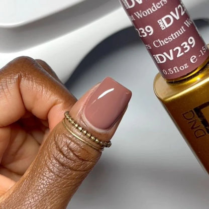 DND DIVA Gel & Lacquer Duo - DV #239 Chestnut Wonders