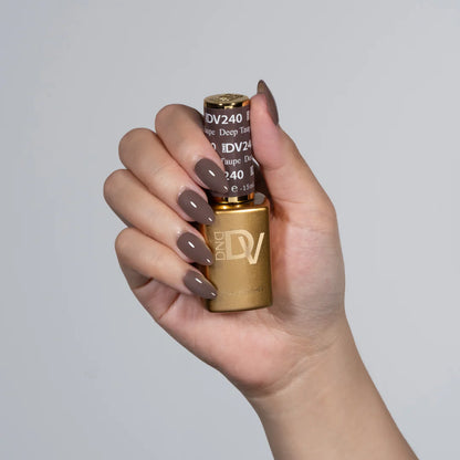 DND DIVA Gel & Lacquer Duo - DV #240 Deep Taupe